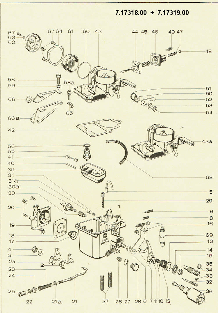 Membrane der Ansaugpumpe für Solex-Vergaser 28/30/31/34 Pict, für