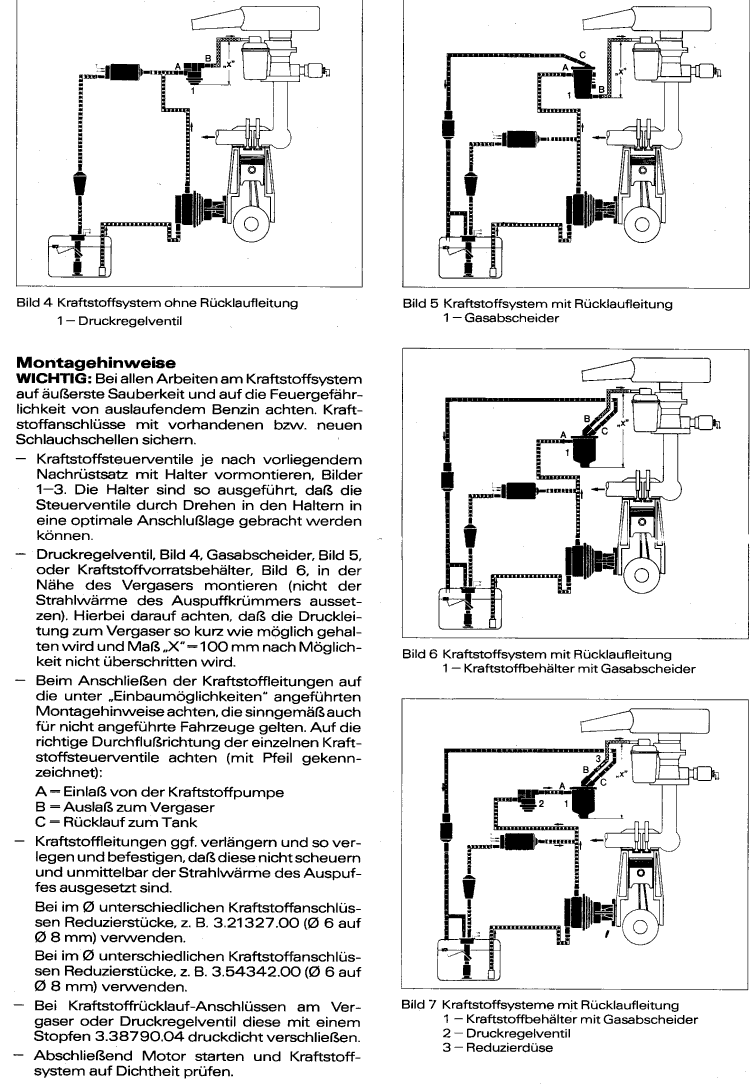 Gasblasenabscheider / Dampfblasenabscheider, Druckregelventil