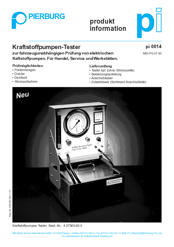 4.00030.80.0 PIERBURG FP Kraftstofffilter Leitungsfilter, 8mm FP